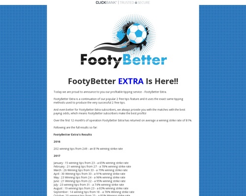 FootyBetter Extra