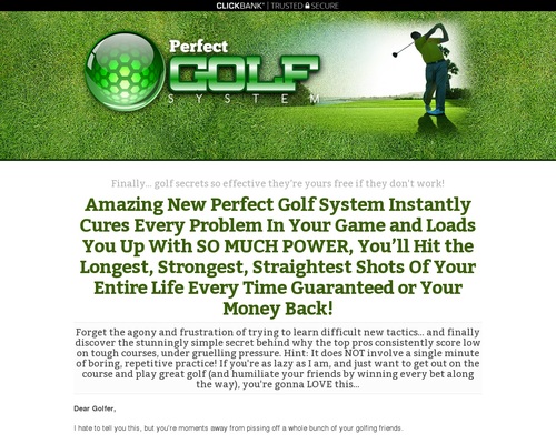 Perfect Golf System – Membership Site