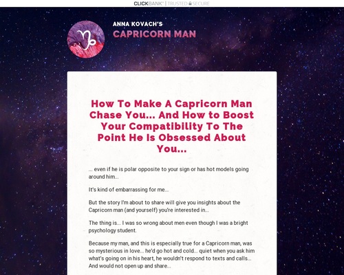 Capricorn Man Secrets