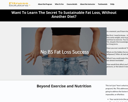 No BS Fat Loss Success