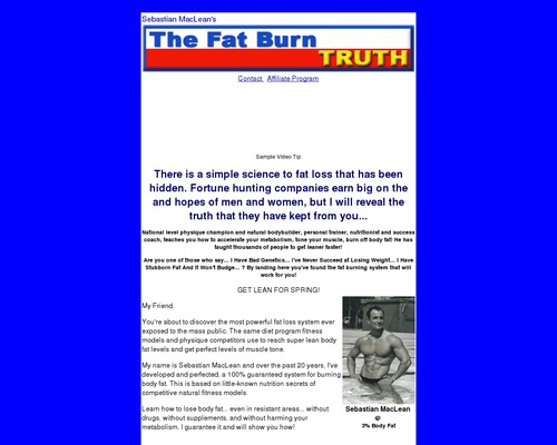 Sebastian MacLeans The Fat Burn Truth